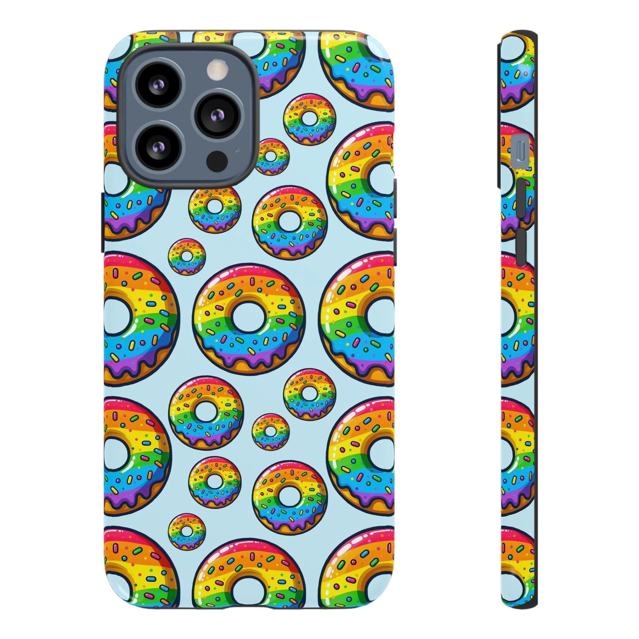 Bespattered Facade Rainbow Sprinkle Donut Tough Case by Bespattered Facade