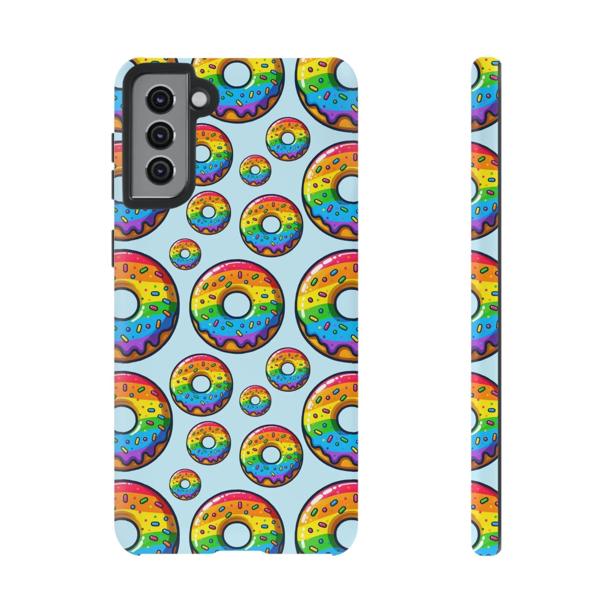 Bespattered Facade Rainbow Sprinkle Donut Tough Case by Bespattered Facade