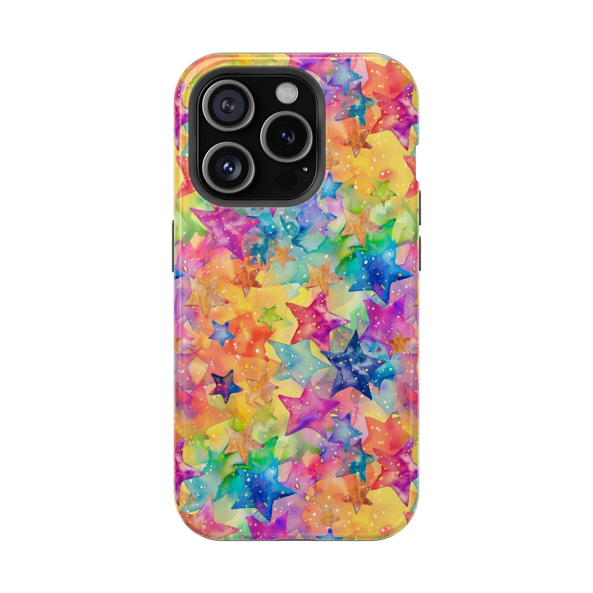 Bespattered Facade Rainbow Stars Impact-Resistant Case by Bespattered Facade