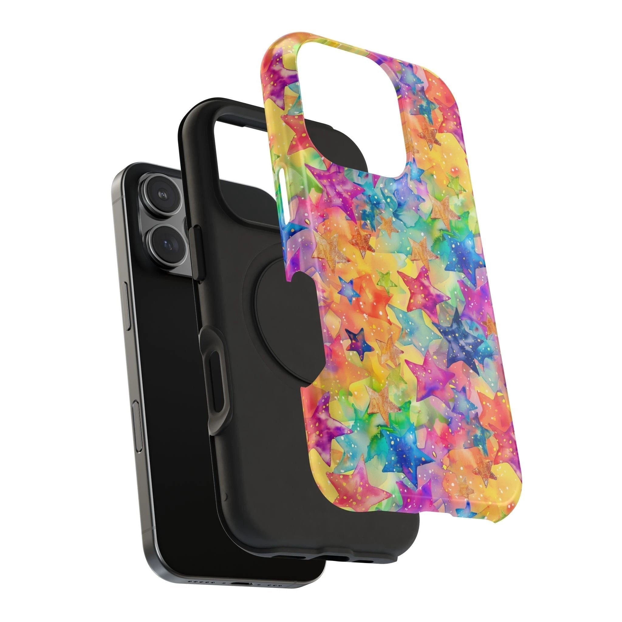 Bespattered Facade Rainbow Stars Impact-Resistant Case by Bespattered Facade