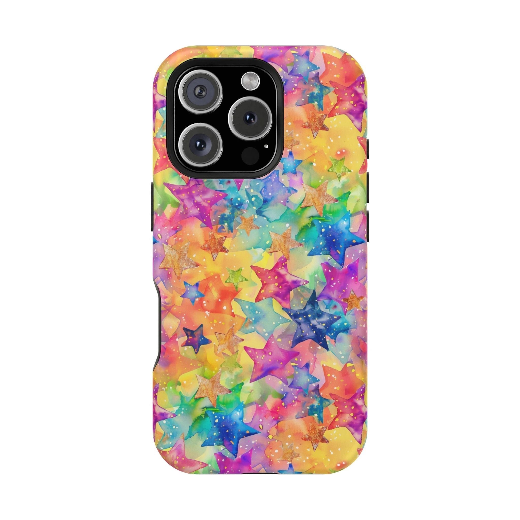 Bespattered Facade Rainbow Stars Impact-Resistant Case by Bespattered Facade