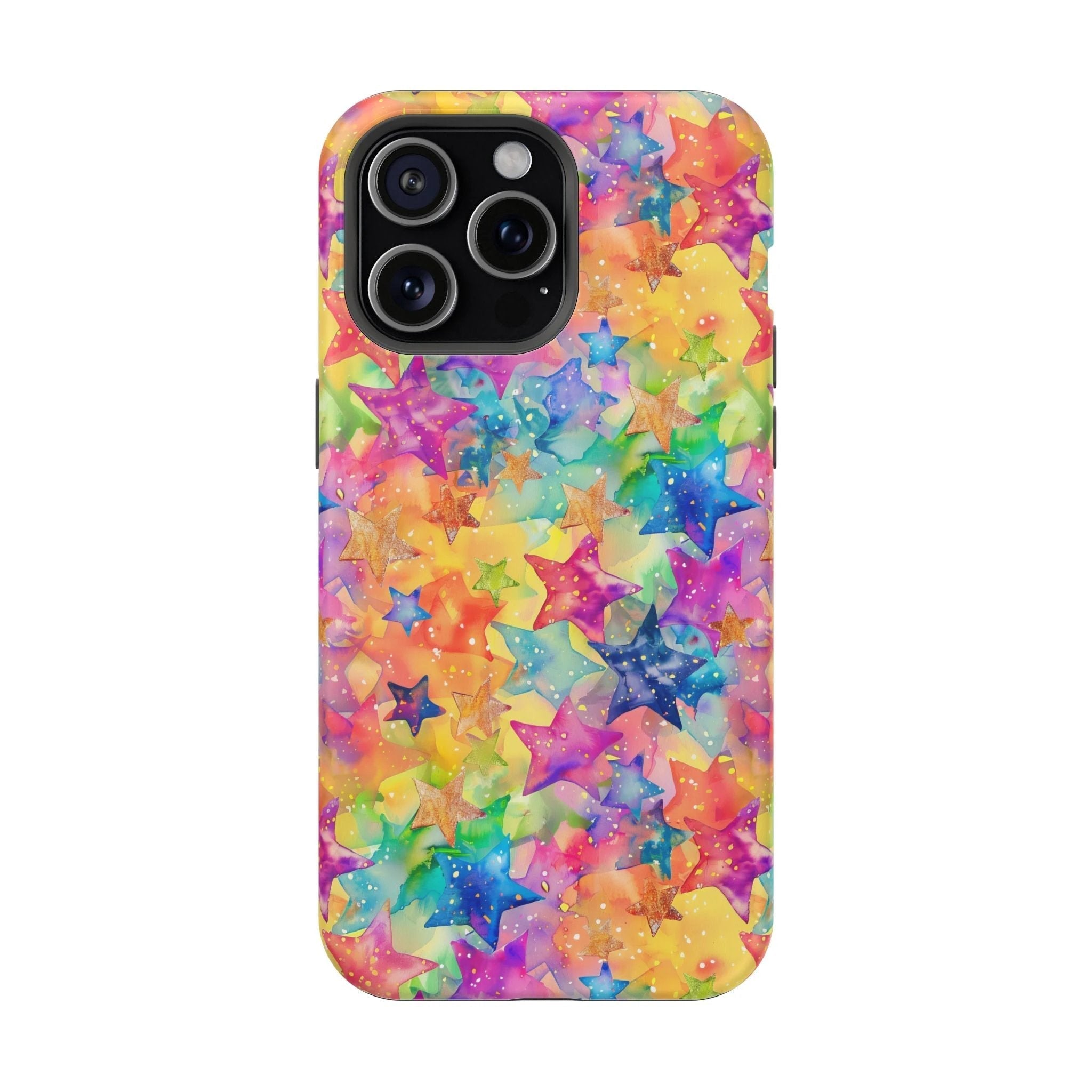 Bespattered Facade Rainbow Stars Impact-Resistant Case by Bespattered Facade