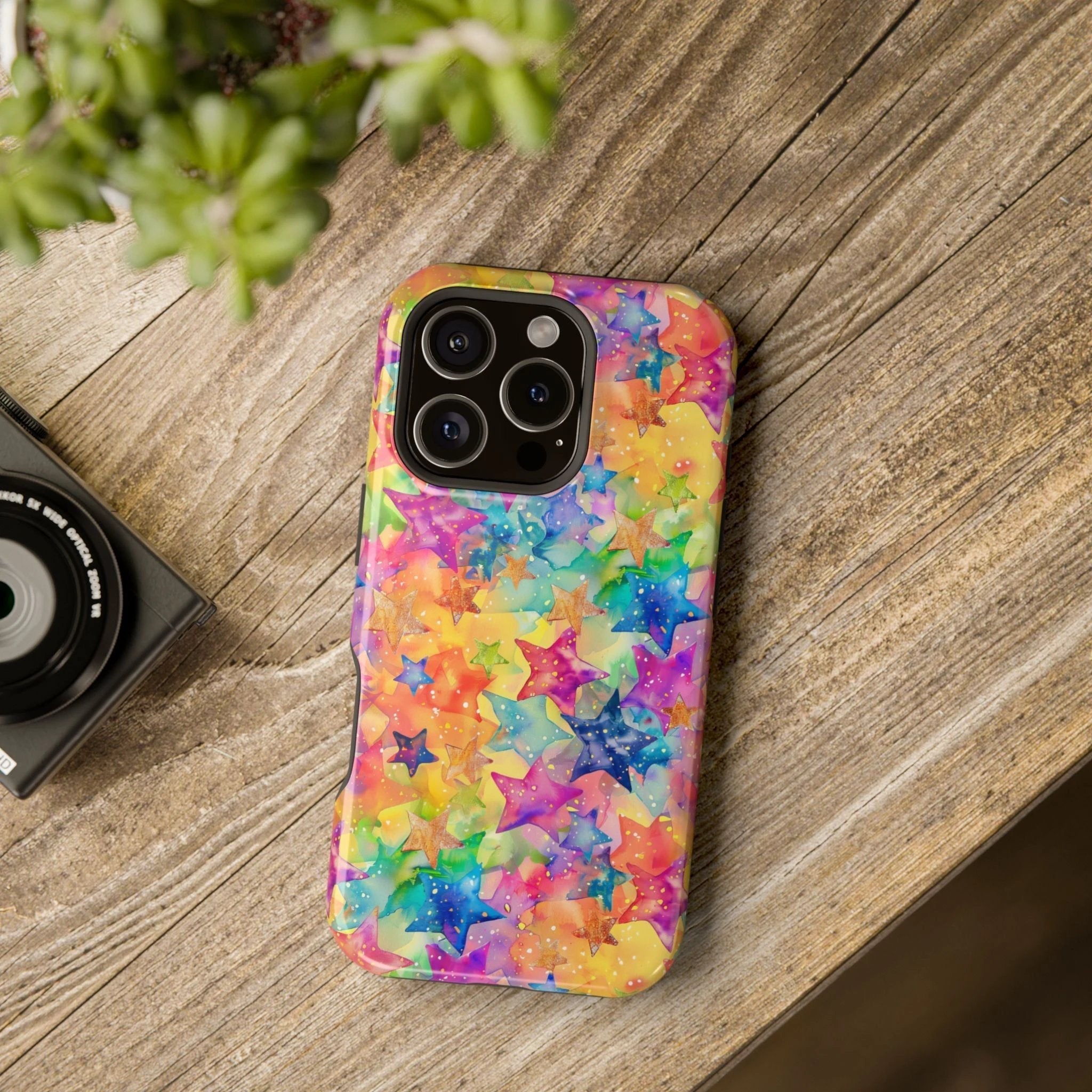 Bespattered Facade Rainbow Stars Impact-Resistant Case by Bespattered Facade