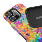 Bespattered Facade Rainbow Stars Impact-Resistant Case by Bespattered Facade