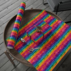 Bespattered Facade Rainbow Stripes Wrapping Paper | Three Sizes | Glossy or Matte by Bespattered Facade