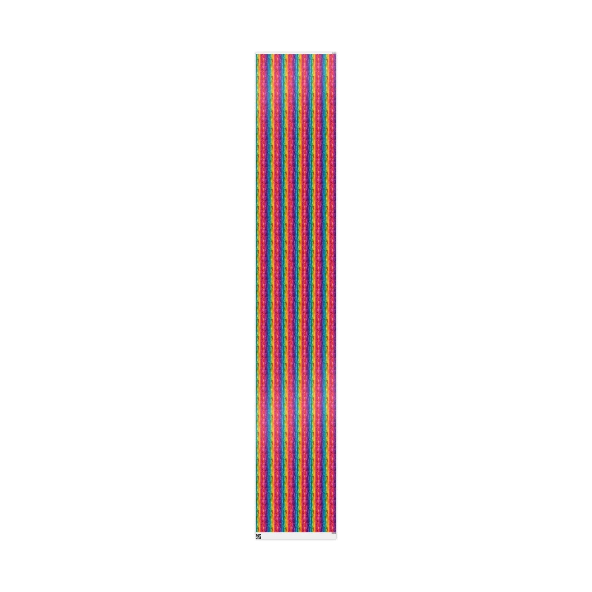 Bespattered Facade Rainbow Stripes Wrapping Paper | Three Sizes | Glossy or Matte by Bespattered Facade