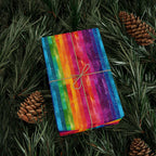 Bespattered Facade Rainbow Stripes Wrapping Paper | Three Sizes | Glossy or Matte by Bespattered Facade