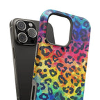Bespattered Facade Rainbow Watercolor Leopard MagSafe Tough Case by Bespattered Facade
