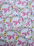 Bespattered Facade "Ugh" Floral Sticker by Bespattered Facade