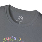 Bespattered Facade "Ugh" Floral Unisex Softstyle T-Shirt by Bespattered Facade