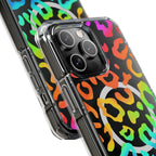 Bespattered Facade Watercolor Rainbow Leopard MagSafe Clear Impact Case by Bespattered Facade