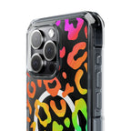 Bespattered Facade Watercolor Rainbow Leopard MagSafe Clear Impact Case by Bespattered Facade