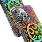 Bespattered Facade Watercolor Rainbow Leopard MagSafe Clear Impact Case by Bespattered Facade