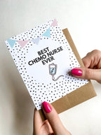 Best Chemo Nurse Ever Thank You Card by Five Dot Post