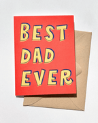 Best Dad Ever Cute Father's Day Card From Kid by Five Dot Post