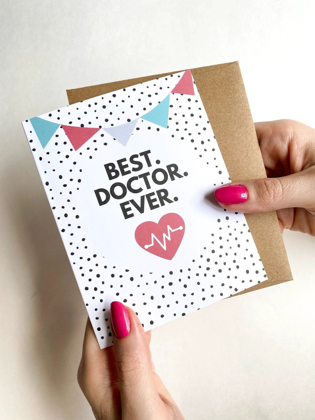 Best Doctor Ever Thank You Card – Medical Appreciation Greeting for Physician or Healthcare Provider by Five Dot Post
