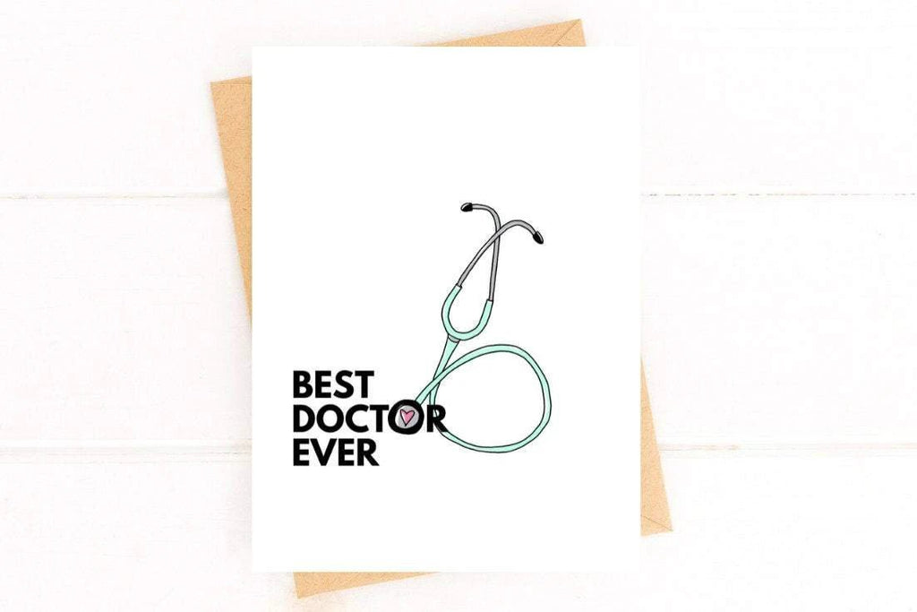 Best Doctor Ever Thank You Card – Medical Appreciation Greeting for Physician or Healthcare Provider by Five Dot Post