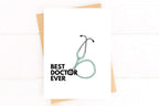 Best Doctor Ever Thank You Card – Medical Appreciation Greeting for Physician or Healthcare Provider by Five Dot Post