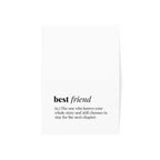 Best friend minimalist definition Greeting Card | Friendship note card Paper products La Vie Bien Best friend minimalist definition Greeting Card | Friendship note card