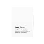 Best friend minimalist definition Greeting Card | Friendship note card Paper products La Vie Bien Best friend minimalist definition Greeting Card | Friendship note card