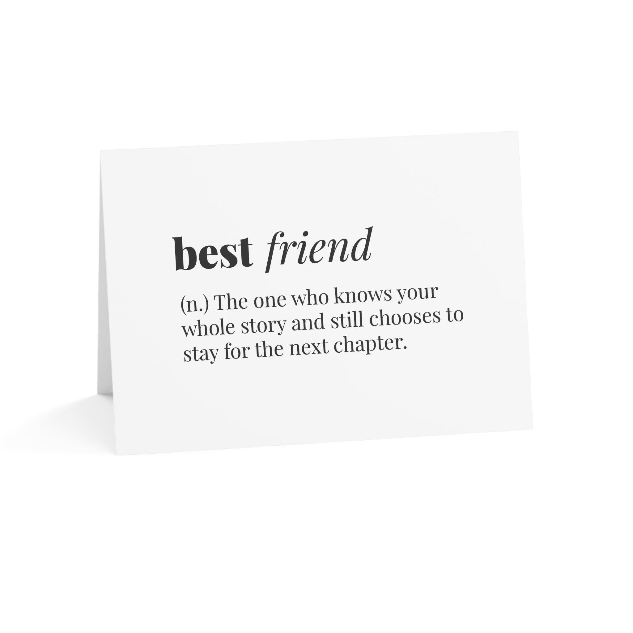 Best friend minimalist definition Greeting Card | Friendship note card Paper products La Vie Bien Best friend minimalist definition Greeting Card | Friendship note card