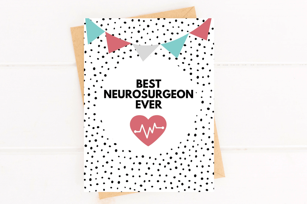 Best Neurosurgeon Ever Doctor Thank You Card by Five Dot Post