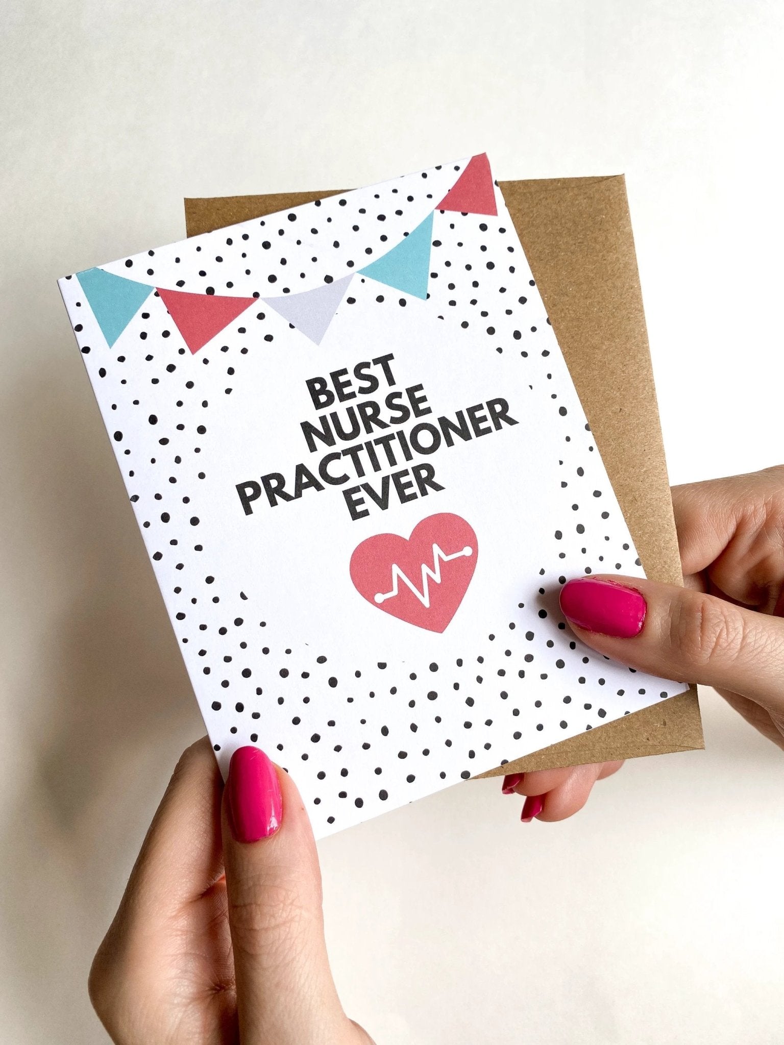 Best Nurse Practitioner Ever Card – Appreciation Thank You Greeting for NP by Five Dot Post