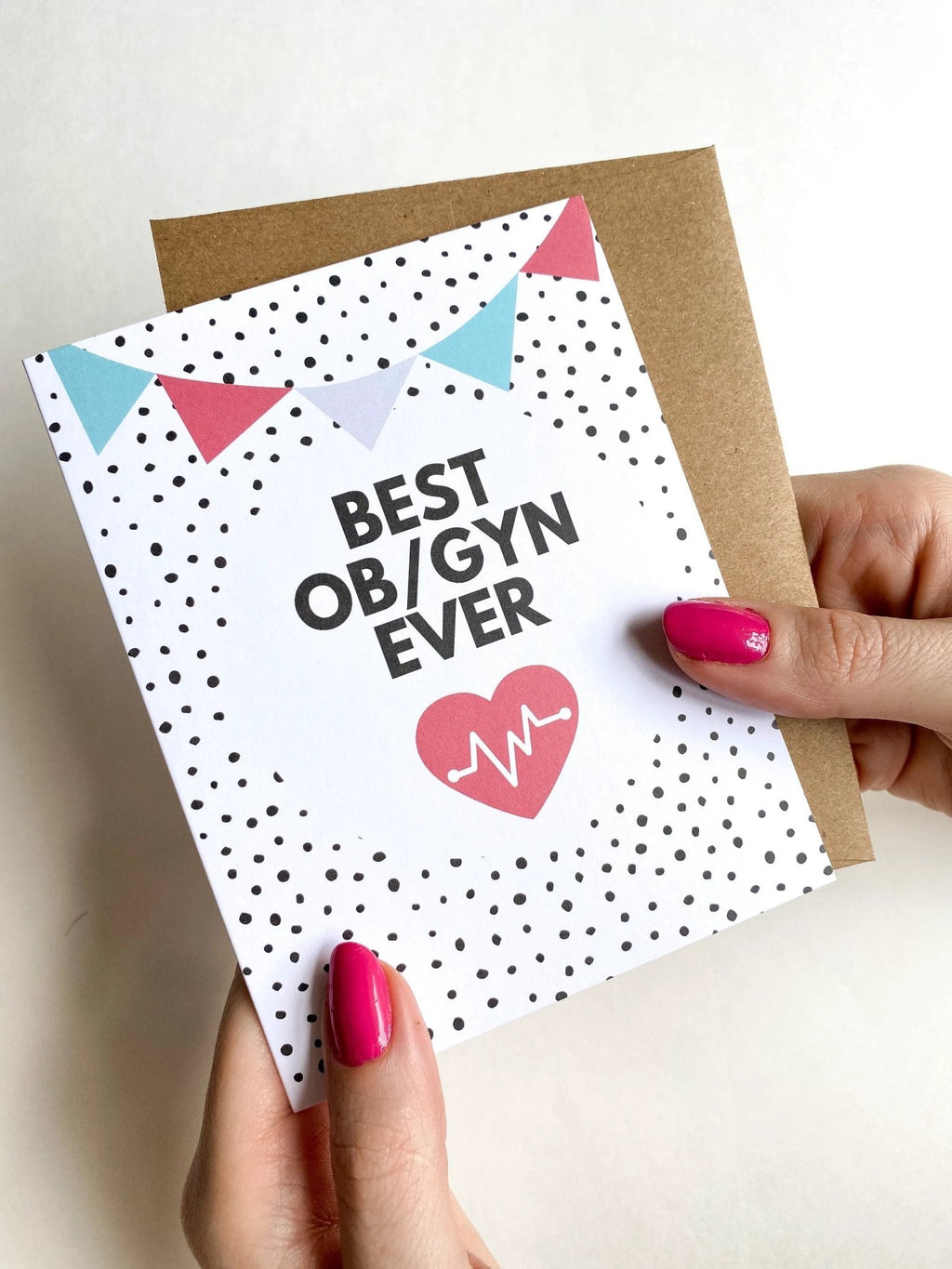 Best OB/GYN Ever Doctor Thank You Card by Five Dot Post