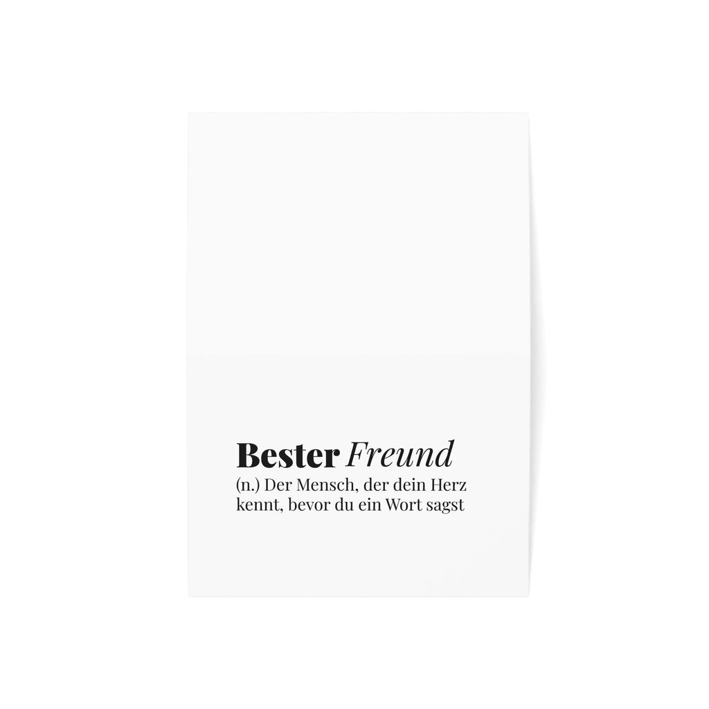 Bester Freund (German best friend) Definition Greeting Card, blank inside with envelope Paper products La Vie Bien Bester Freund (German best friend) Definition Greeting Card, blank inside with envelope