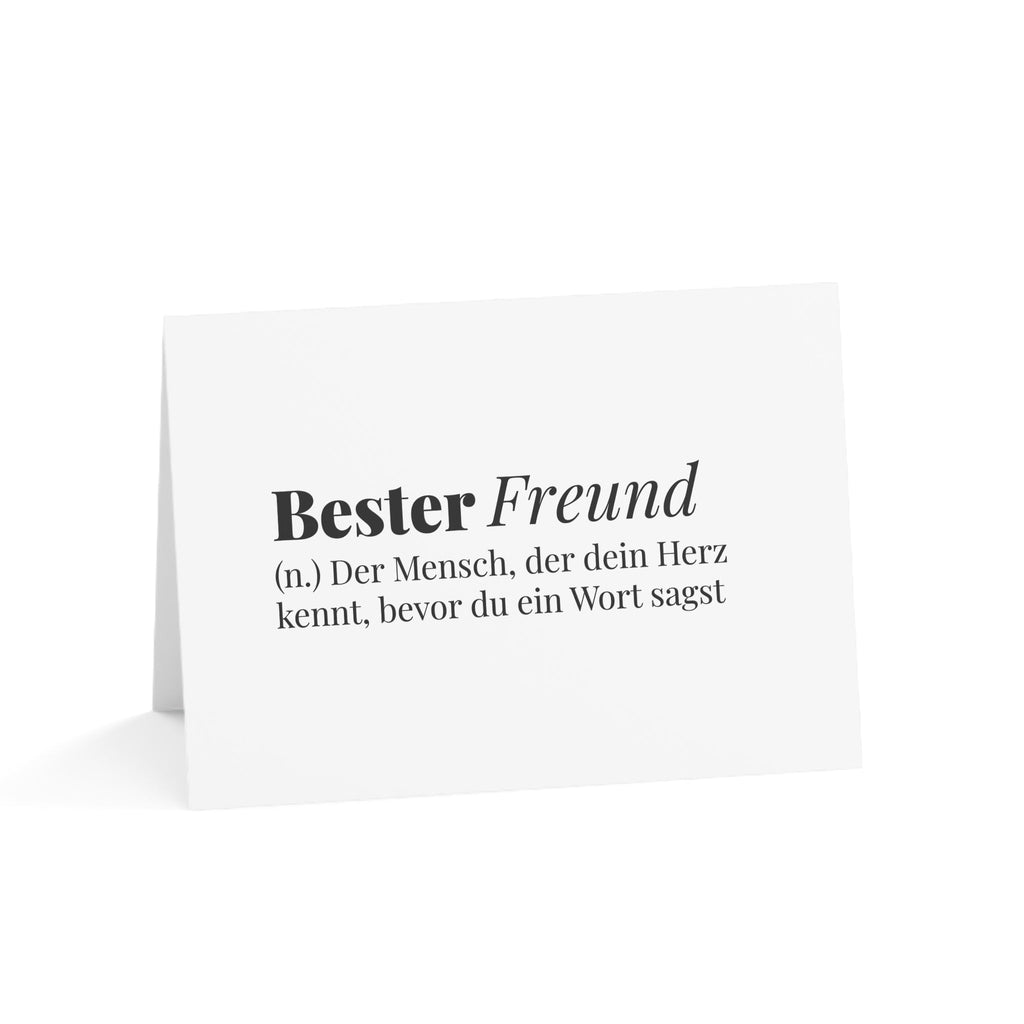 Bester Freund (German best friend) Definition Greeting Card, blank inside with envelope Paper products La Vie Bien Bester Freund (German best friend) Definition Greeting Card, blank inside with envelope