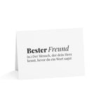 Bester Freund (German best friend) Definition Greeting Card, blank inside with envelope Paper products La Vie Bien Bester Freund (German best friend) Definition Greeting Card, blank inside with envelope