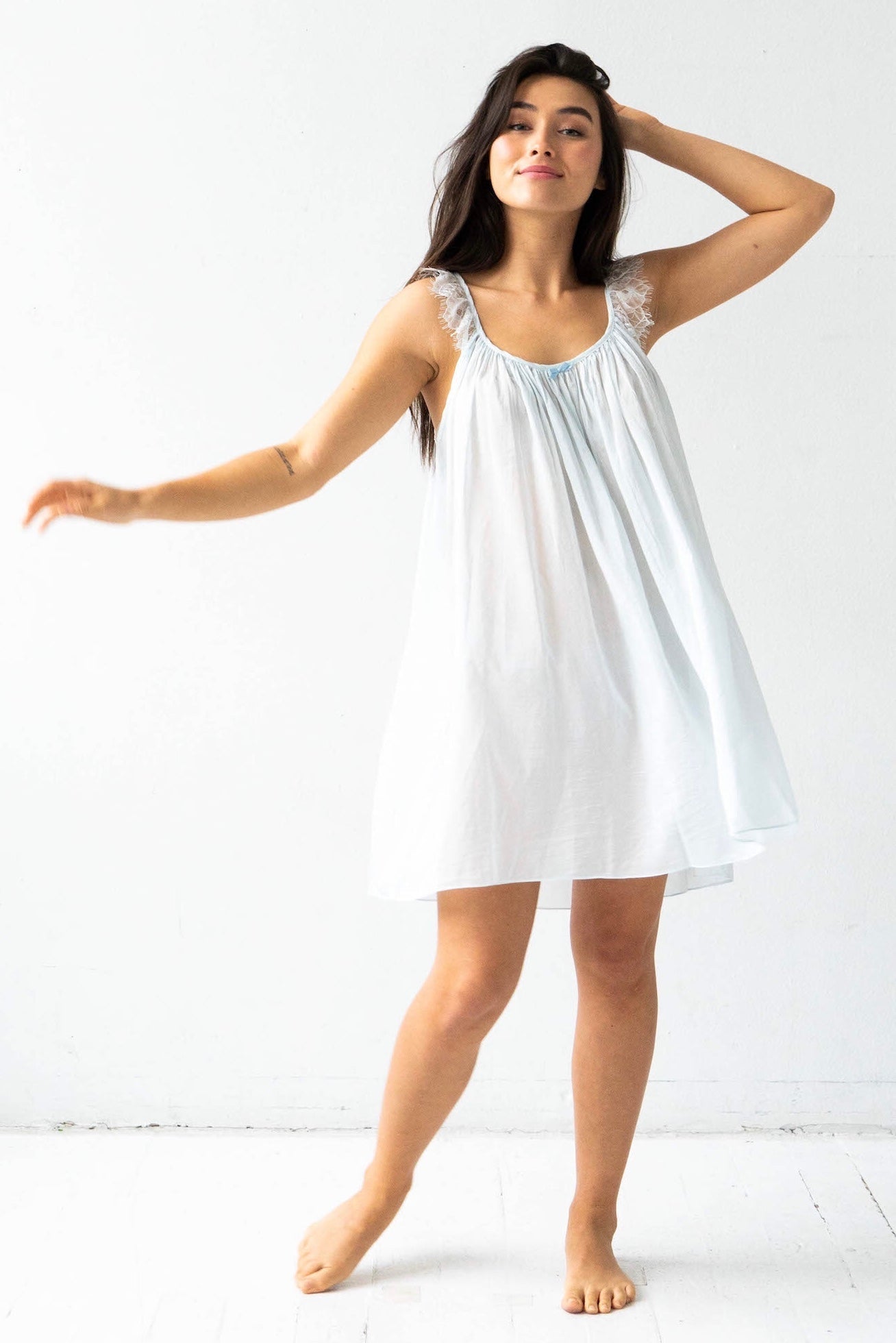 Betty Babydoll in Cotton Silk Blend PAJAMAS La Vie Bien Betty Babydoll in Cotton Silk Blend