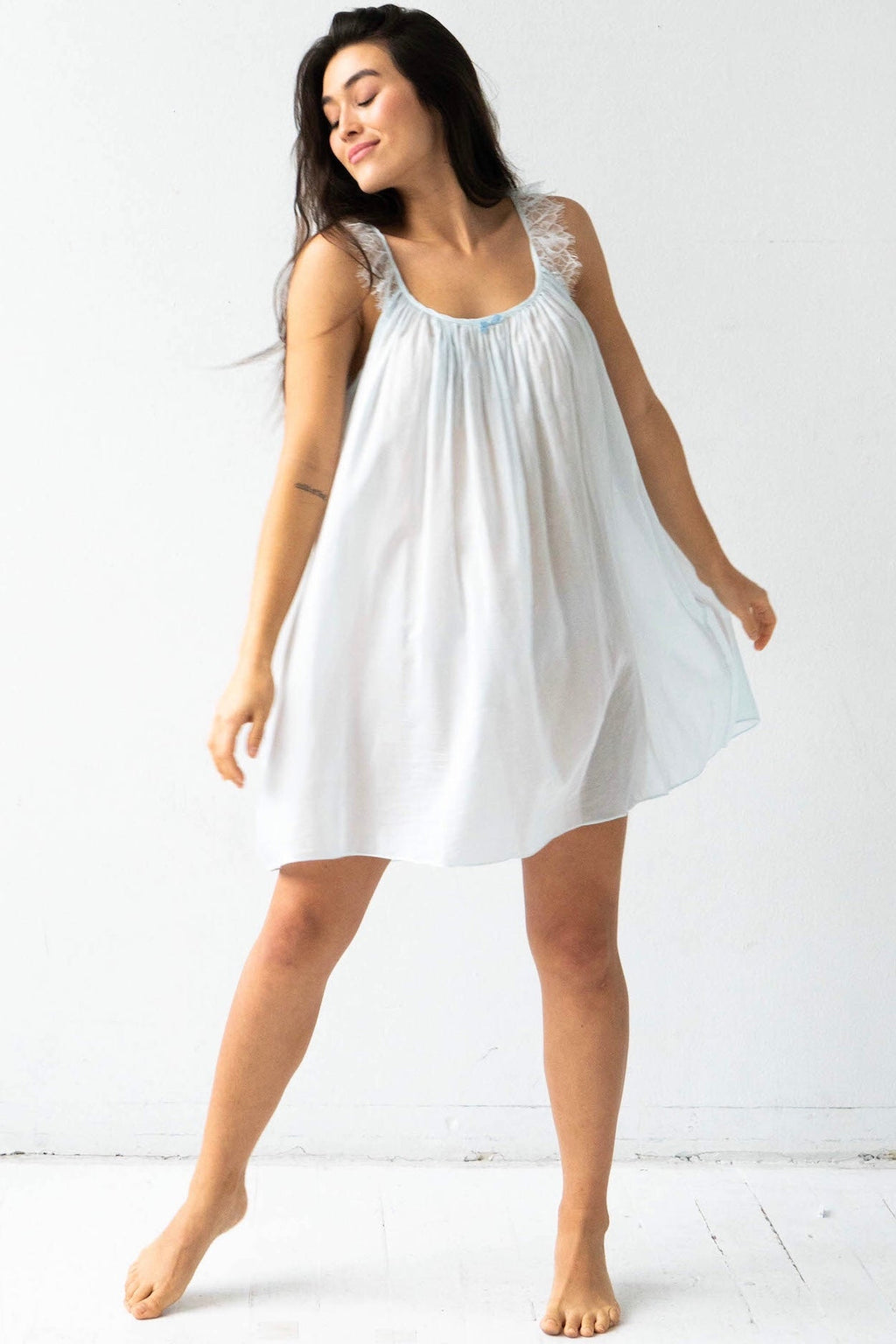 Betty Babydoll in Cotton Silk Blend PAJAMAS La Vie Bien Betty Babydoll in Cotton Silk Blend
