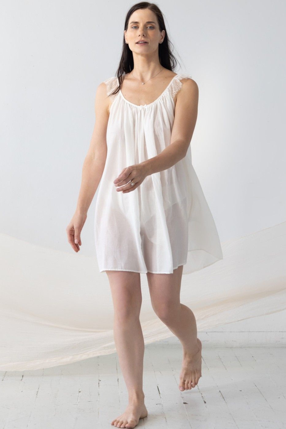 Betty Babydoll in Cotton Silk Blend PAJAMAS La Vie Bien Betty Babydoll in Cotton Silk Blend