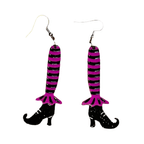 Bewitching Booties Earrings in PURPLE by Lipstick & Chrome Earrings La Vie Bien Bewitching Booties Earrings in PURPLE by Lipstick & Chrome