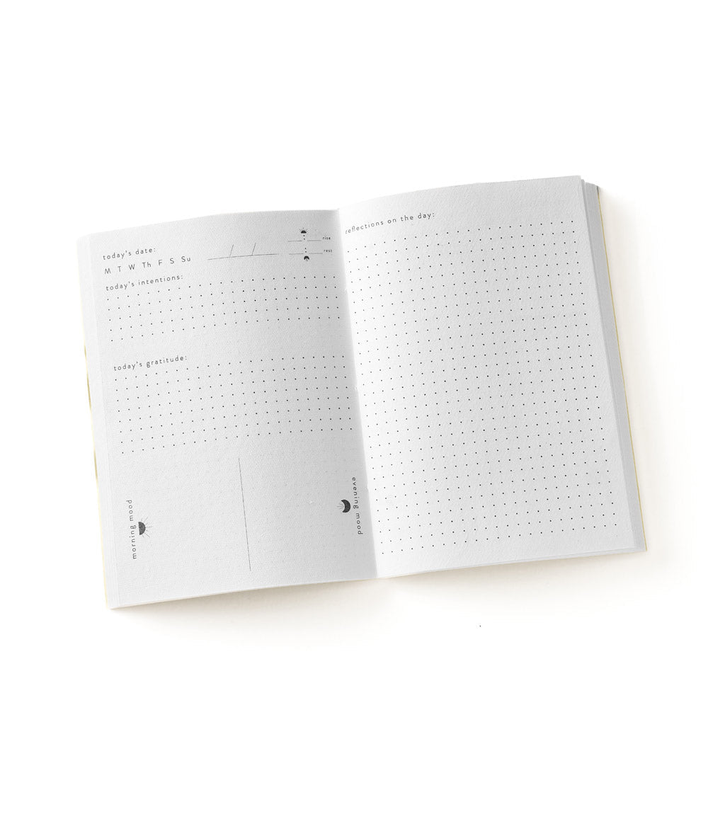 Bhakti Sage 5x7 Self Care Journal - Recycled Paper HME stock line La Vie Bien Bhakti Sage 5x7 Self Care Journal - Recycled Paper