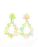 Bianca Statement Earrings - Neon Punch