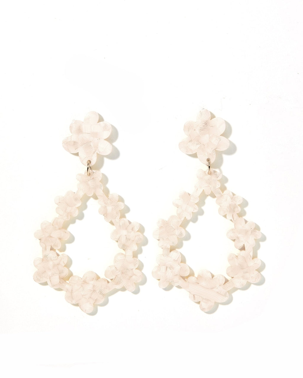 Bianca Statement Earrings - White Shell