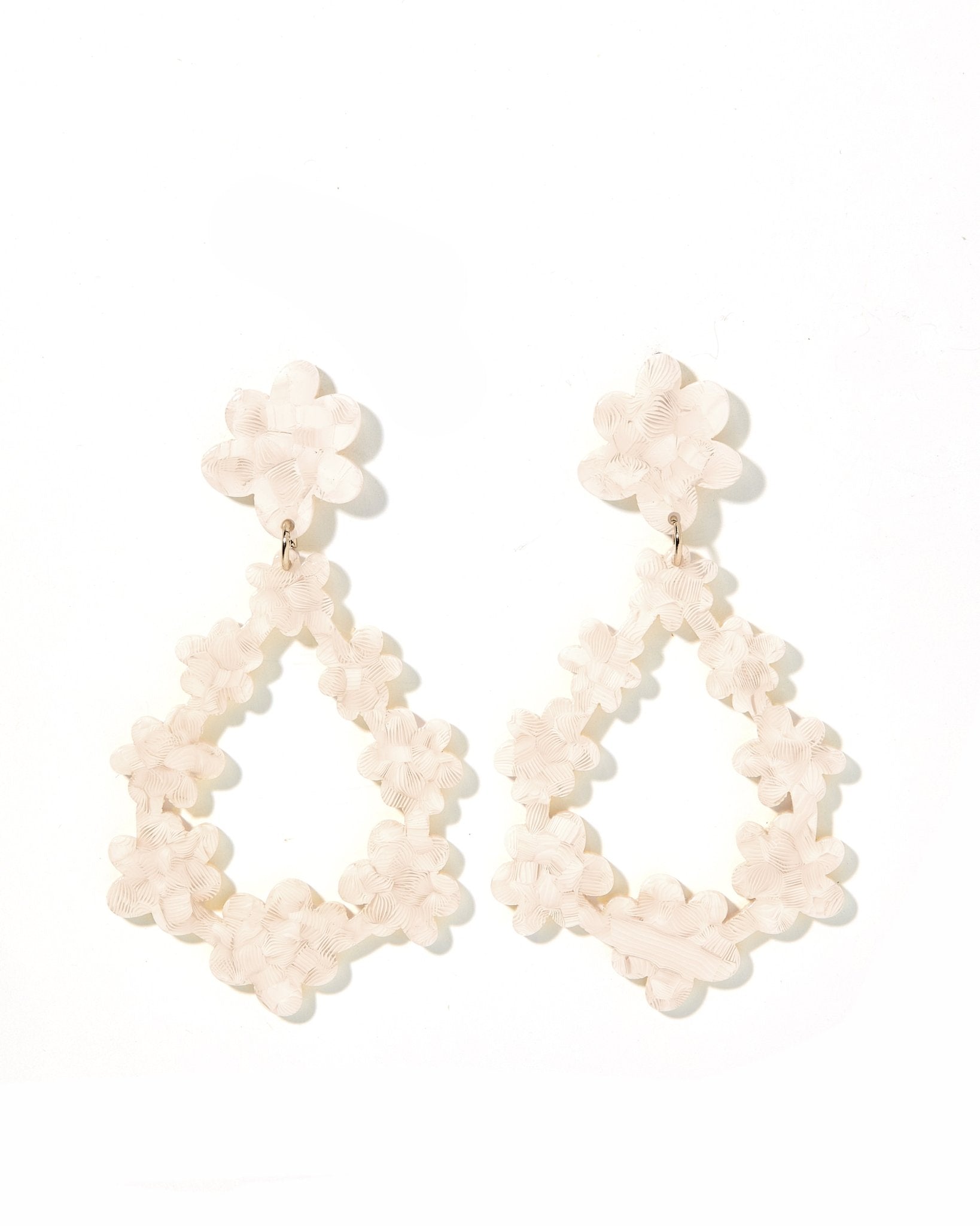 Bianca Statement Earrings - White Shell