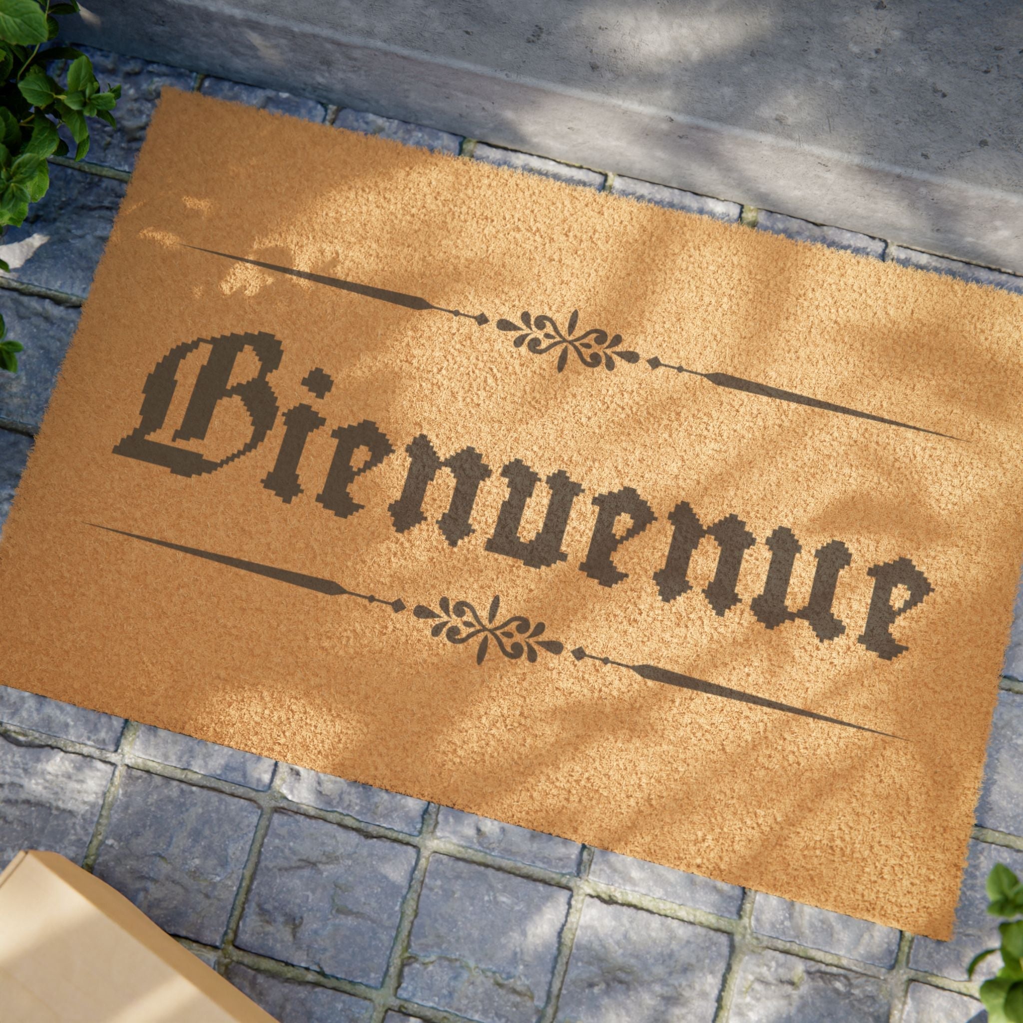 Bienvenue Doormat – Rustic French Welcome Coir Mat Home Decor La Vie Bien Bienvenue Doormat – Rustic French Welcome Coir Mat