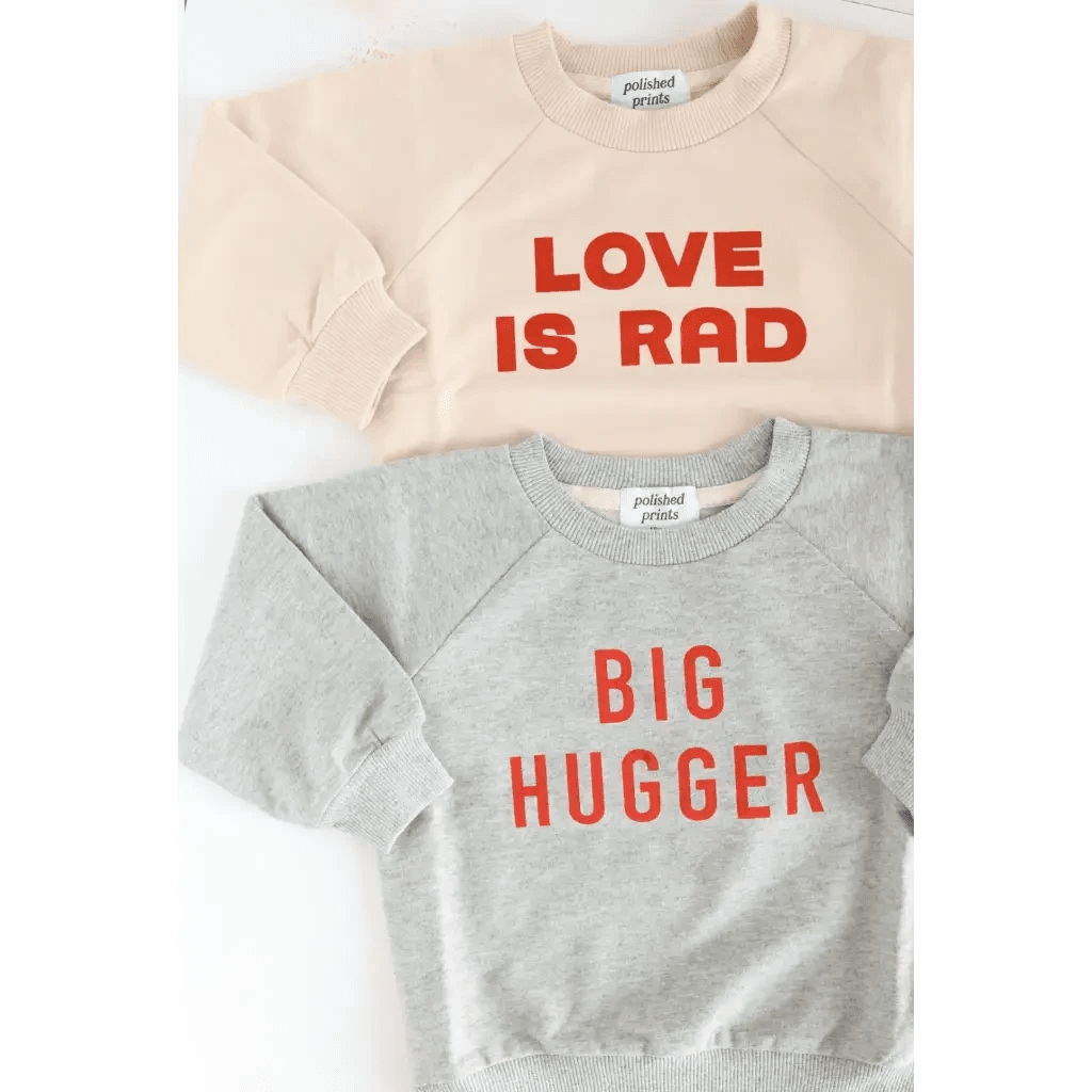 Big Hugger Kids Pullover Sweatshirt by Polished Prints