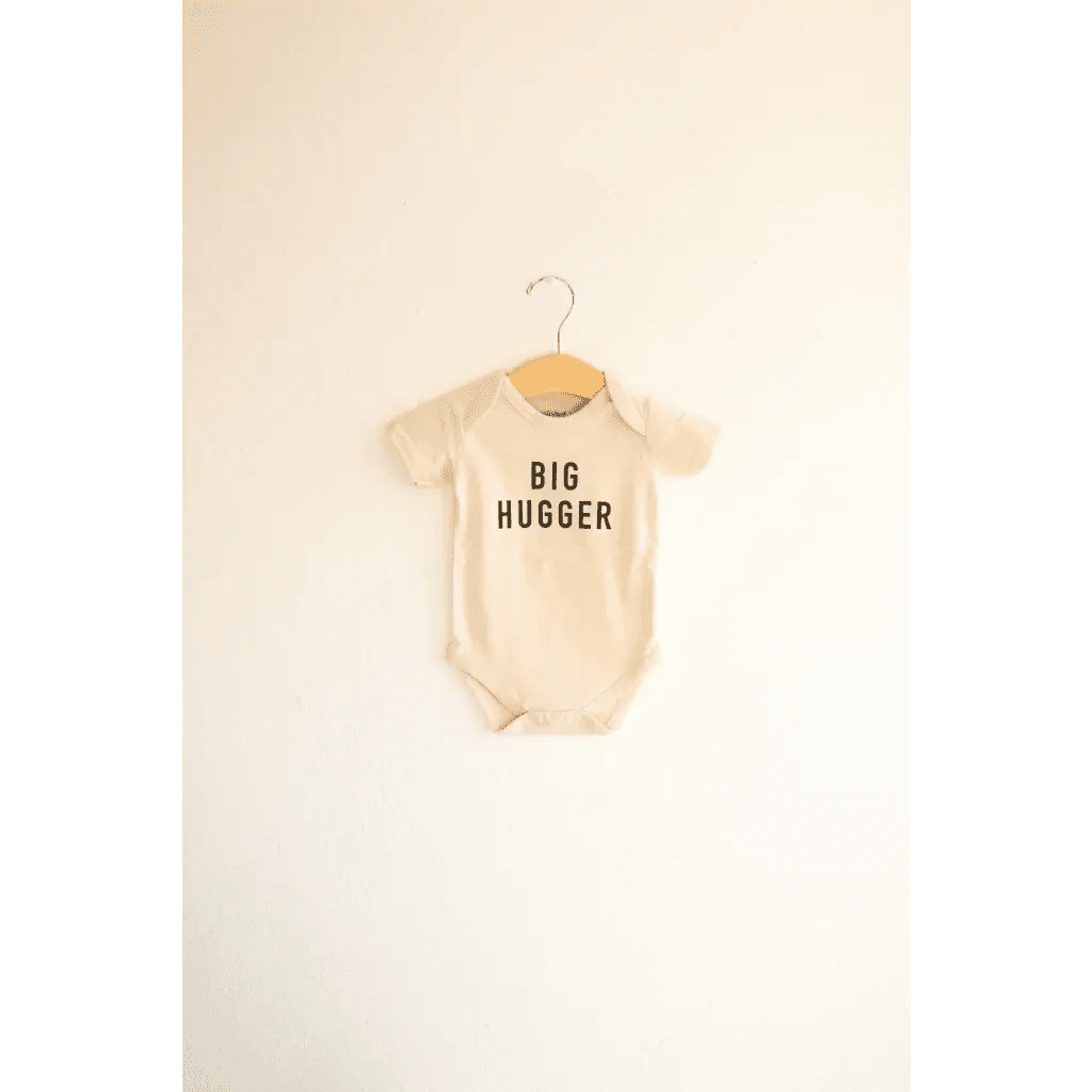 Big Hugger Organic Cotton Baby Onesie by Polished Prints