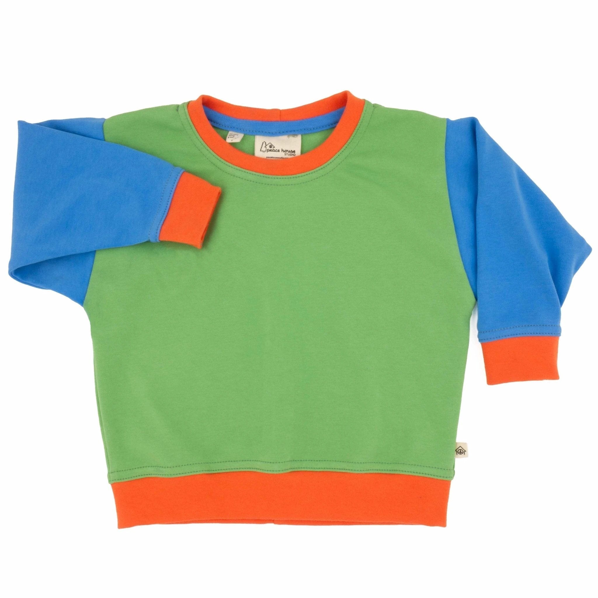 Big Kid Colorblock Sweatshirt by Peace House Studio