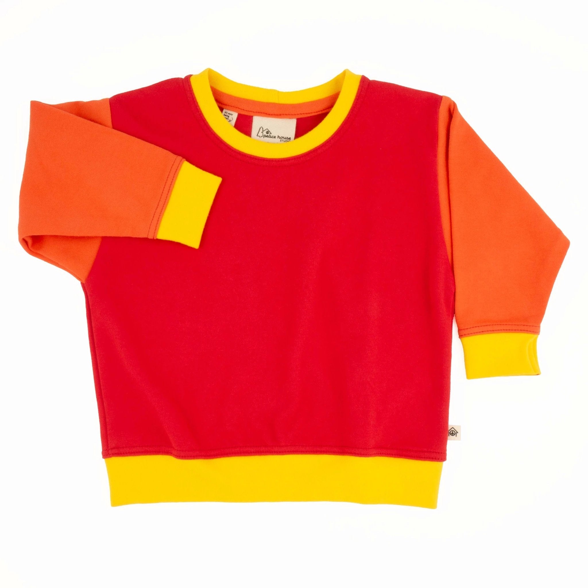 Big Kid Colorblock Sweatshirt by Peace House Studio