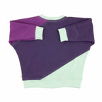 Big Kid Diagonal Colorblock Sweatshirt by Peace House Studio