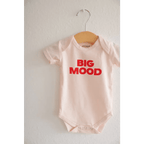Big Mood Organic Cotton Baby Onesie by Polished Prints