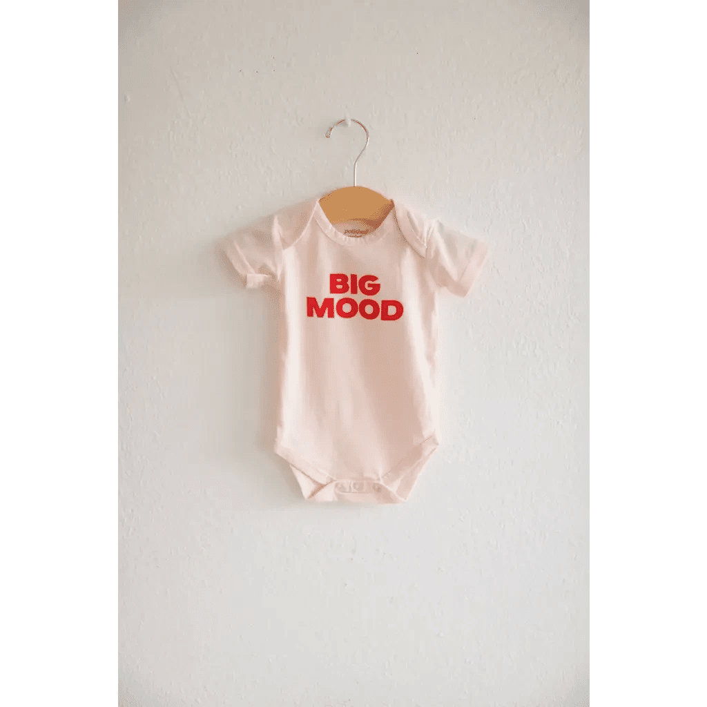 Big Mood Organic Cotton Baby Onesie by Polished Prints