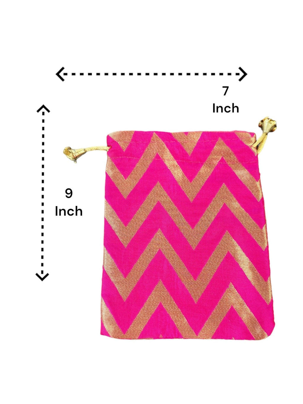 Big Silk Potli, Set of 5 Favors & Return Gifts La Vie Bien Big Silk Potli, Set of 5