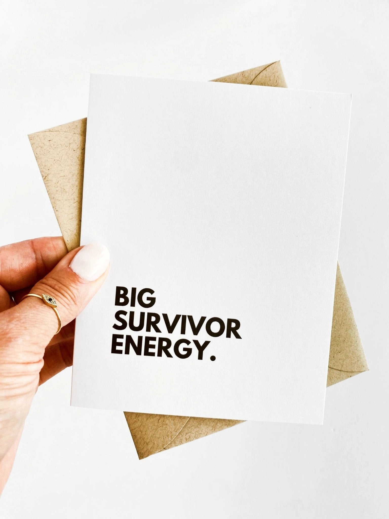 Big Survivor Energy Card Cancer Free Card Remission Congratulations Cancer Survi by Five Dot Post