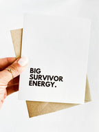 Big Survivor Energy Card Cancer Free Card Remission Congratulations Cancer Survi by Five Dot Post